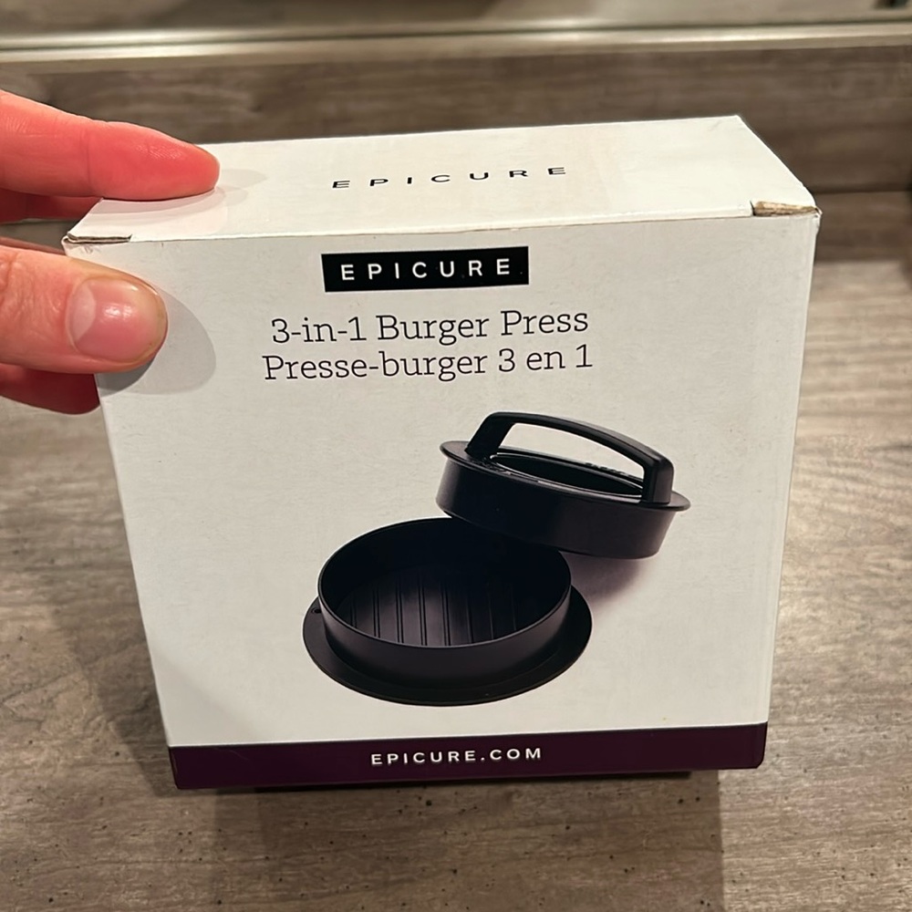Epicure 3-in-1 Burger Press